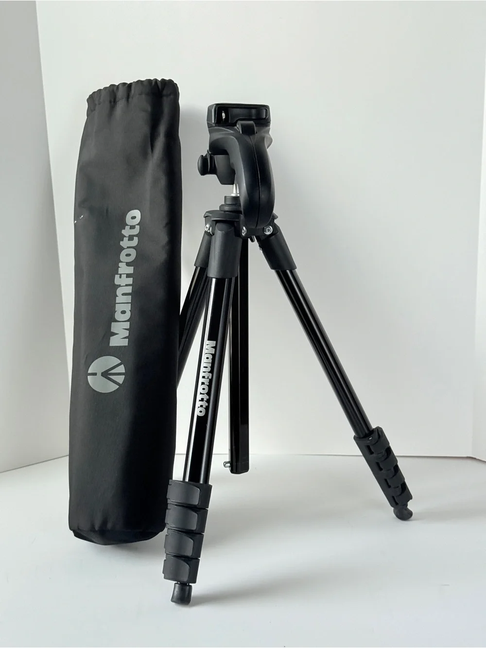 Manfrotto Black Camera Tripod with 3-Way Head